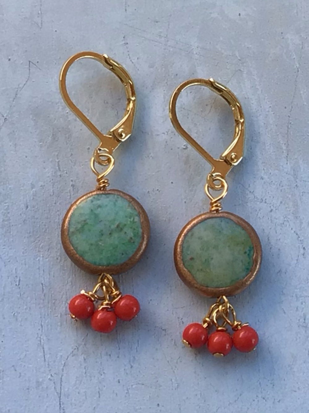 Turquoise Coral Sundance Charm Earrings